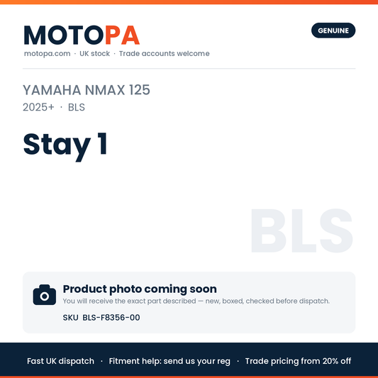 Genuine Yamaha NMAX 125 2025+ Stay 1 BLS-F8356-00 | SKU BLS-F8356-00 | photo coming soon