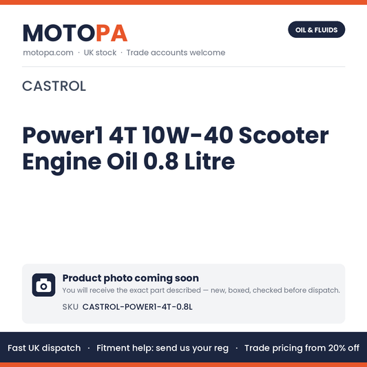 Castrol Power1 4T 10W-40 Scooter Engine Oil 0.8 Litre | photo coming soon