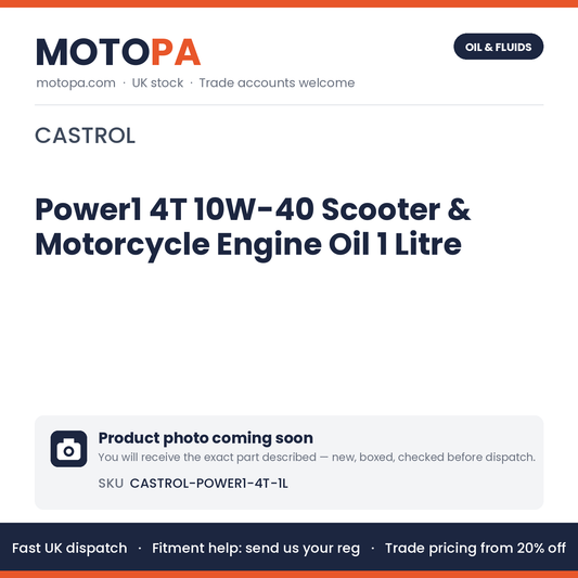 Castrol Power1 4T 10W-40 Scooter & Motorcycle Engine Oil 1 Litre | photo coming soon
