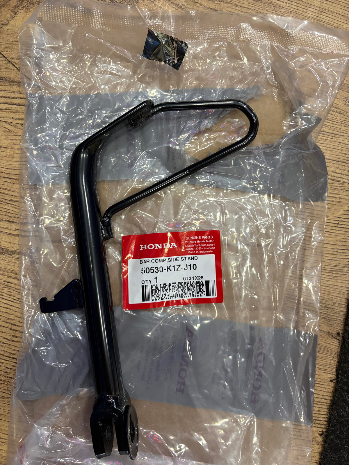 Genuine Honda PCX 125 2021-2024 Bar Complete, Side Stand 50530-K1Z-J10