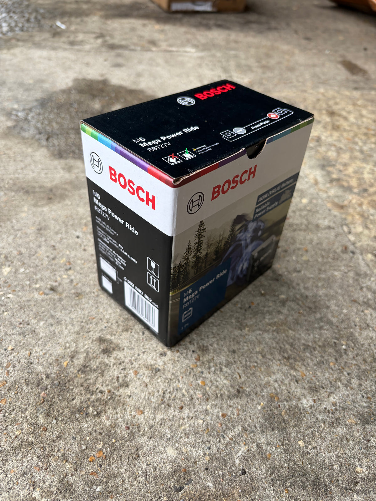 Bosch RBTZ-7V 12V 6Ah AGM Scooter Battery (YTZ7V equivalent) – NMAX 125, PCX 125