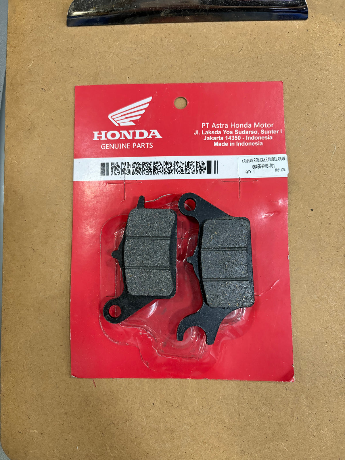 Fits Honda Vision 110 2017-2020 Front Brake Pad 06455-KVB-T01(vision2017-2020)