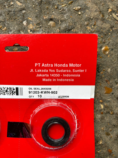 Original Honda PCX 125 2010-2014 20X32X6 Wellendichtring 91203-KWN-902