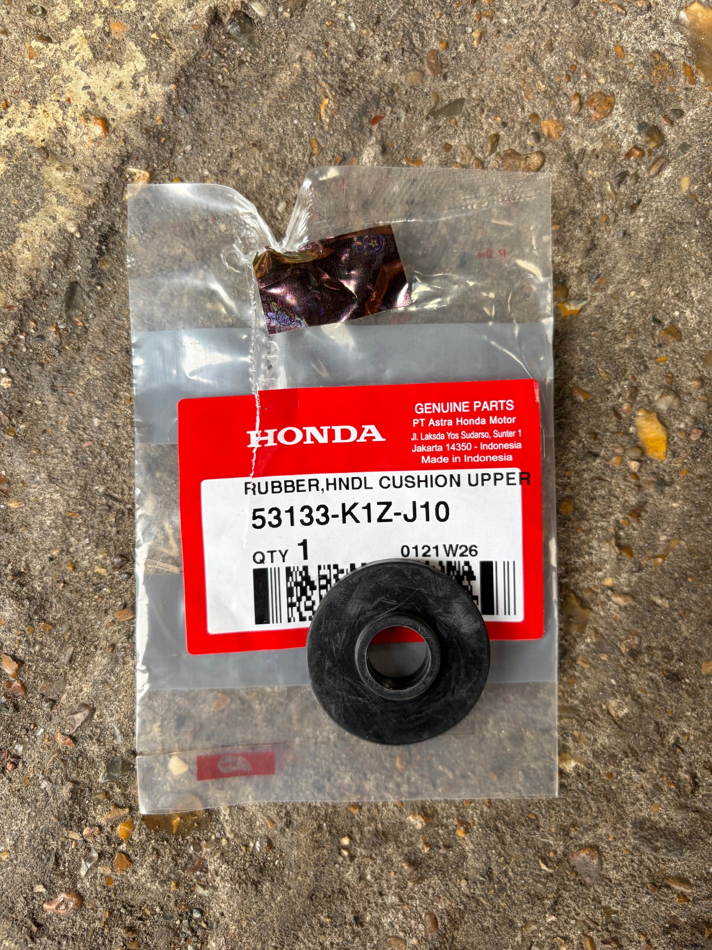Genuine Honda PCX 125 2021-2024 Hndl Cushion Upper Rubber 53133-K1Z-J10