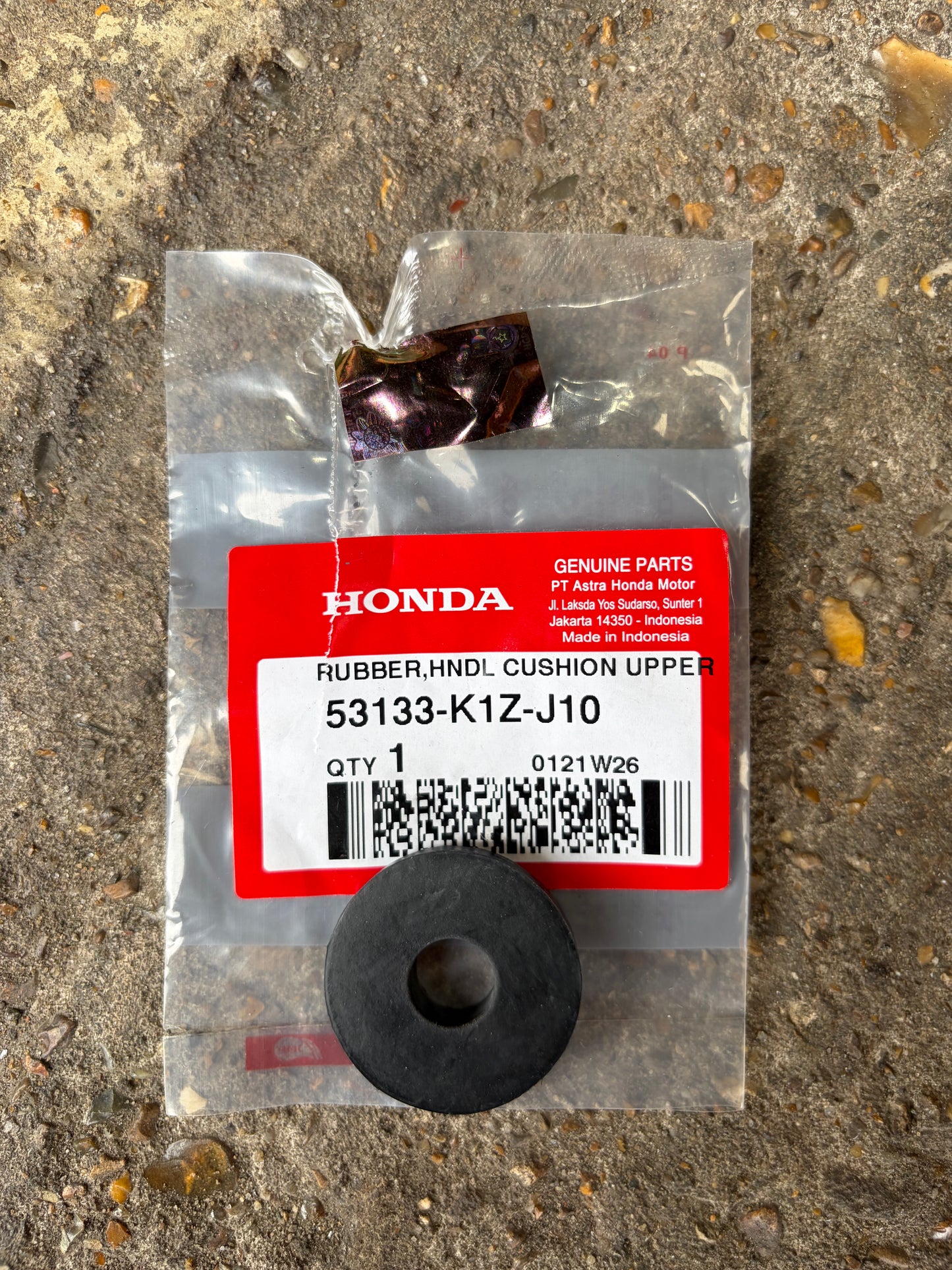 Genuine Honda PCX 125 2021-2024 Hndl Cushion Upper Rubber 53133-K1Z-J10