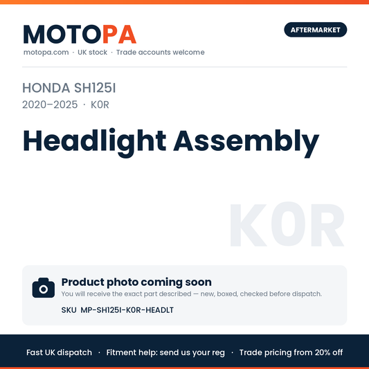 Honda SH125i 2020-2025 Headlight Assembly | SKU MP-SH125I-K0R-HEADLT | photo coming soon