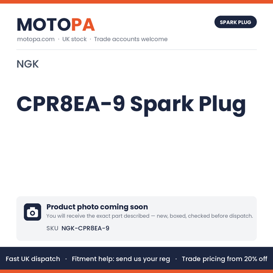 NGK CPR8EA-9 Spark Plug – Honda PCX 125, SH125i, Vision 110, Yamaha NMAX 125 | photo coming soon