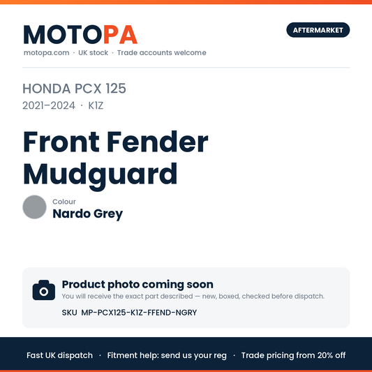 Honda PCX 125 2021-2024 Front Fender Mudguard – Nardo Grey (product photo coming soon)