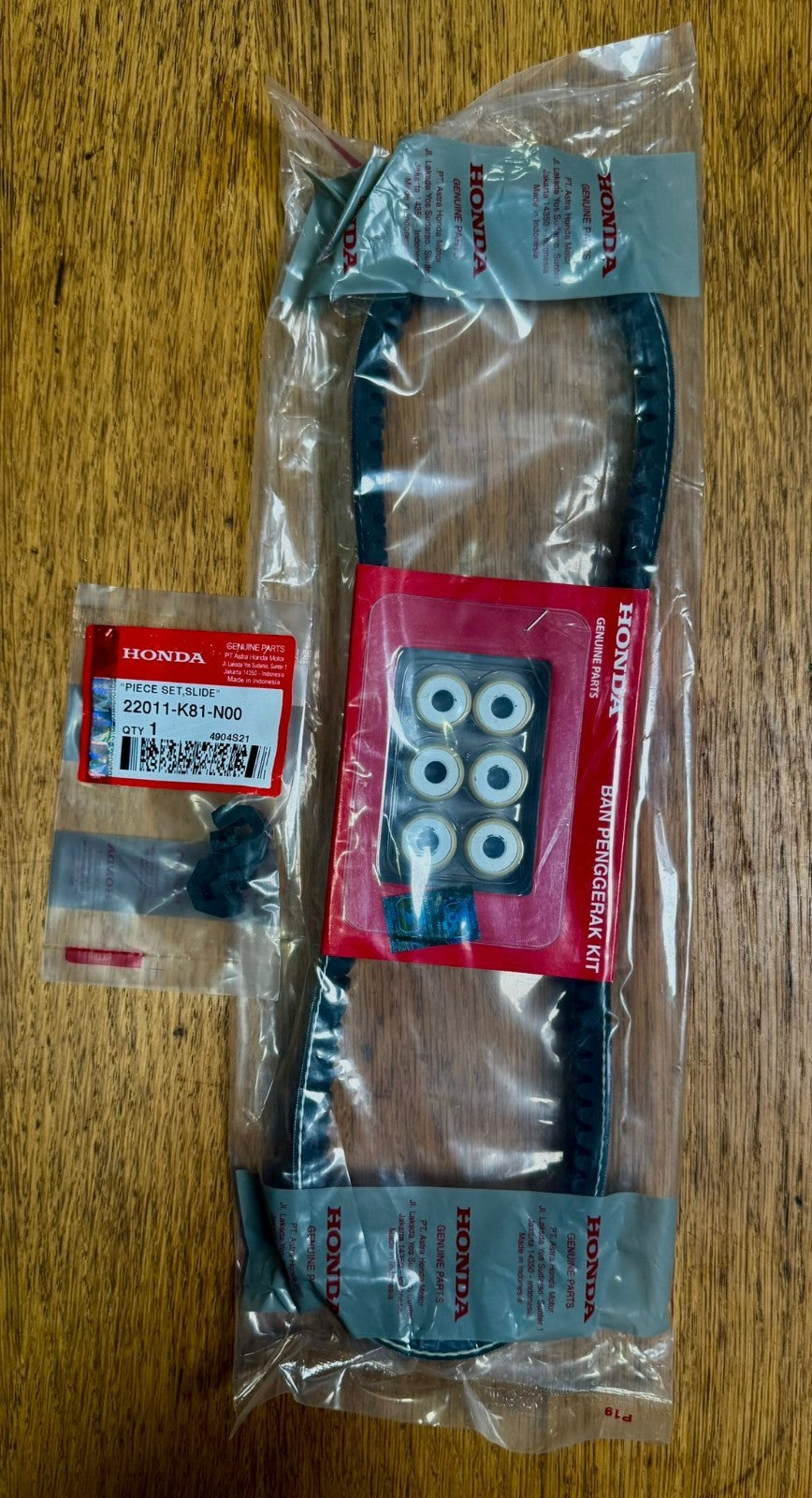 Genuine Honda Vision 2017-2020 NSC110MPDH Drive Belt Kit/ Rollers/ Sliders 🇬🇧