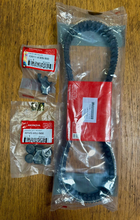 Genuine Honda New PCX 2021-24 23100-K1Z N21 Kit Belt+Rollers+Sliders Clutch 🇬🇧