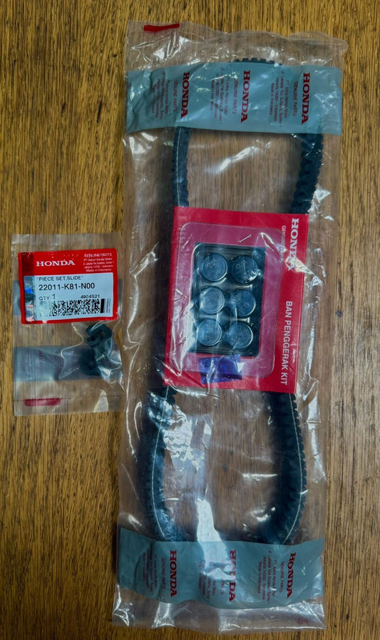 Genuine Honda New Vision 2021 2022 2023 2024 Drive Belt Kit+Rollers+Sliders 🇬🇧