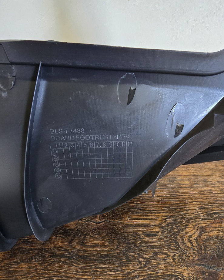 Floor Board - Right - (Footrest 2) Fits Yamaha NMAX 2025 BLS-F7488