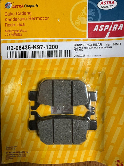 High Quality Honda SH125,350 I & Forza | 2013-2025 Rear Brake Pad.