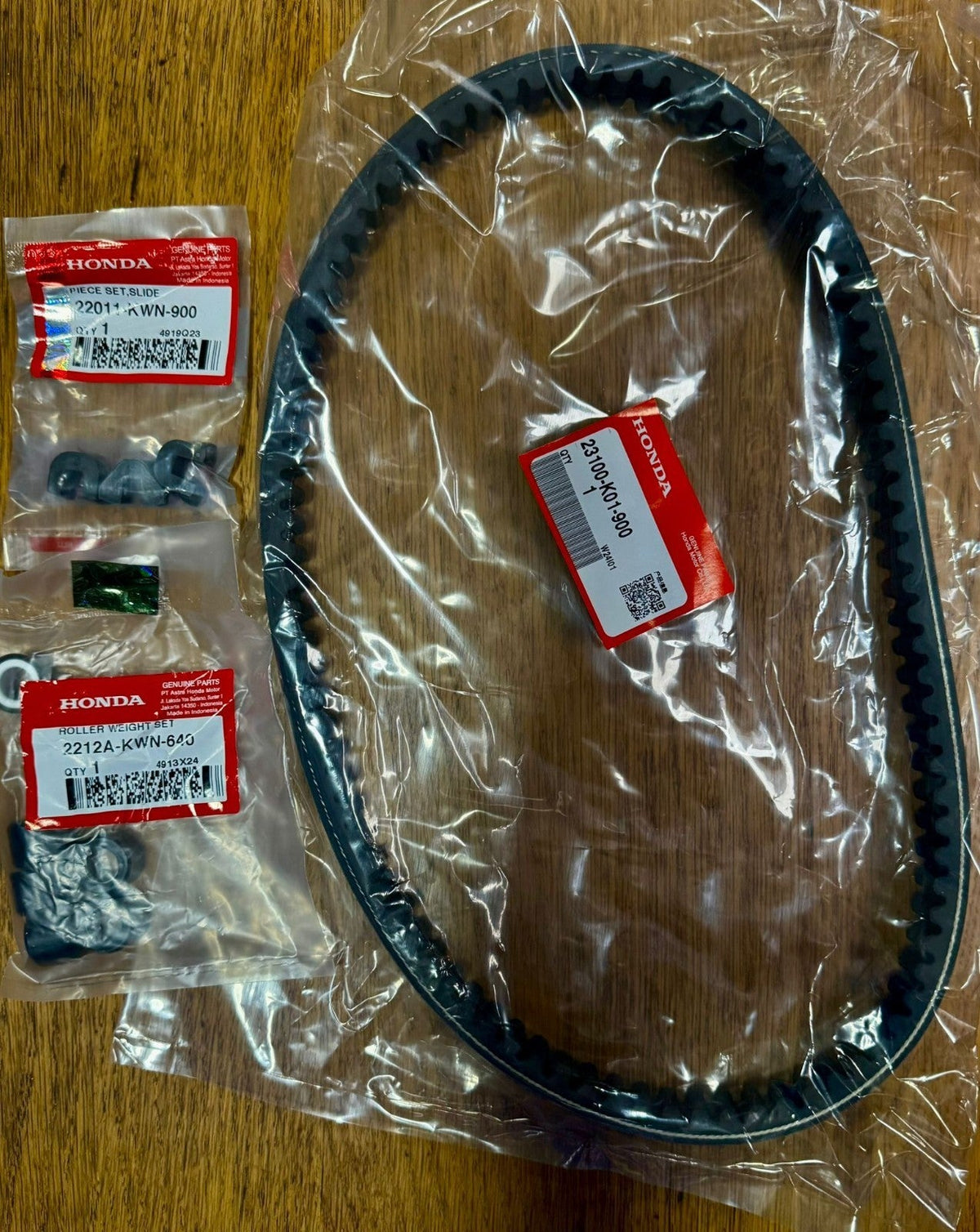 Genuine Honda SH125 I Fits: 2014-2019Drive Belt Kit + Rollers + Sliders 🇬🇧