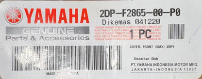 Genuine Yamaha Cover, Front, 2DP-F2865-00-P0 OEM GPD125-ANMAX GPD125 Black