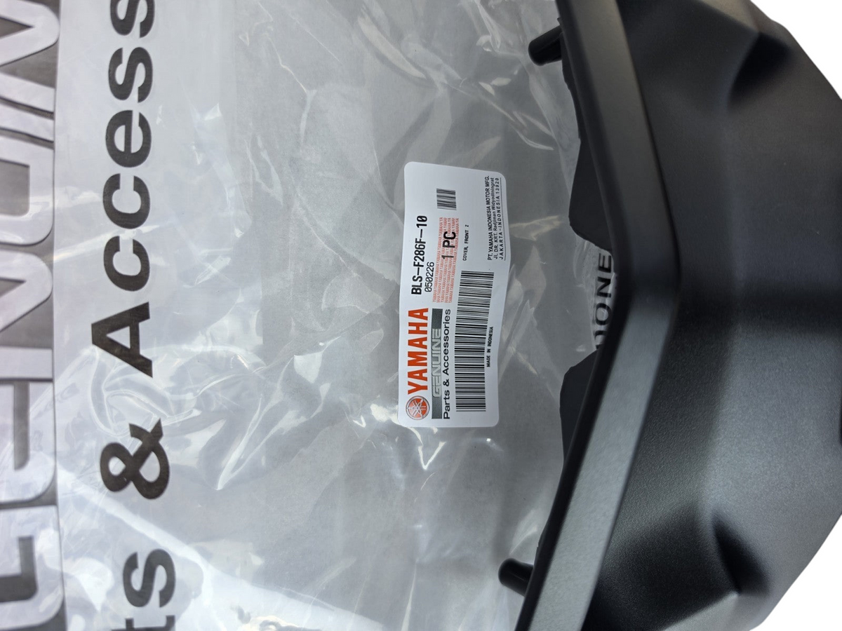 My Store genuine Yamaha Nmax 125 front centre trim fairing in black plastic with manufacturer label