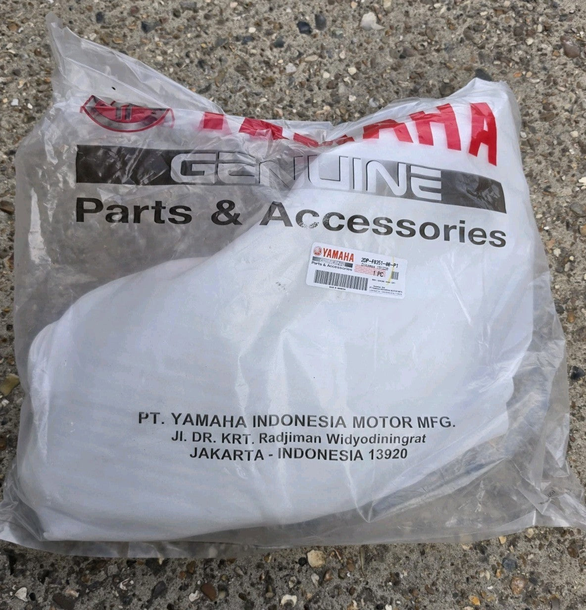 OEM Genuine Yamaha GPD125A NMAX 15-20 Left Side Cowl Panel White 2DPF835100P1