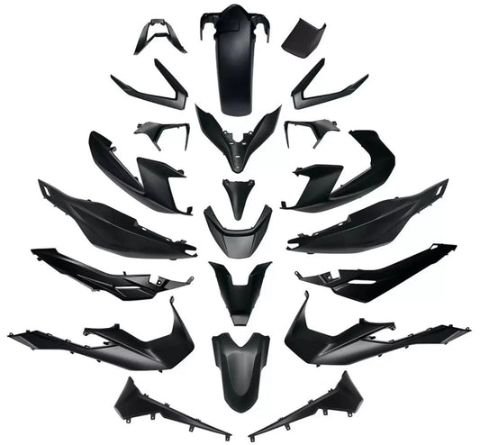 Honda Forza 125 350 NSS 2021 2023 Full Body Fairings Panels Complete Icon Black