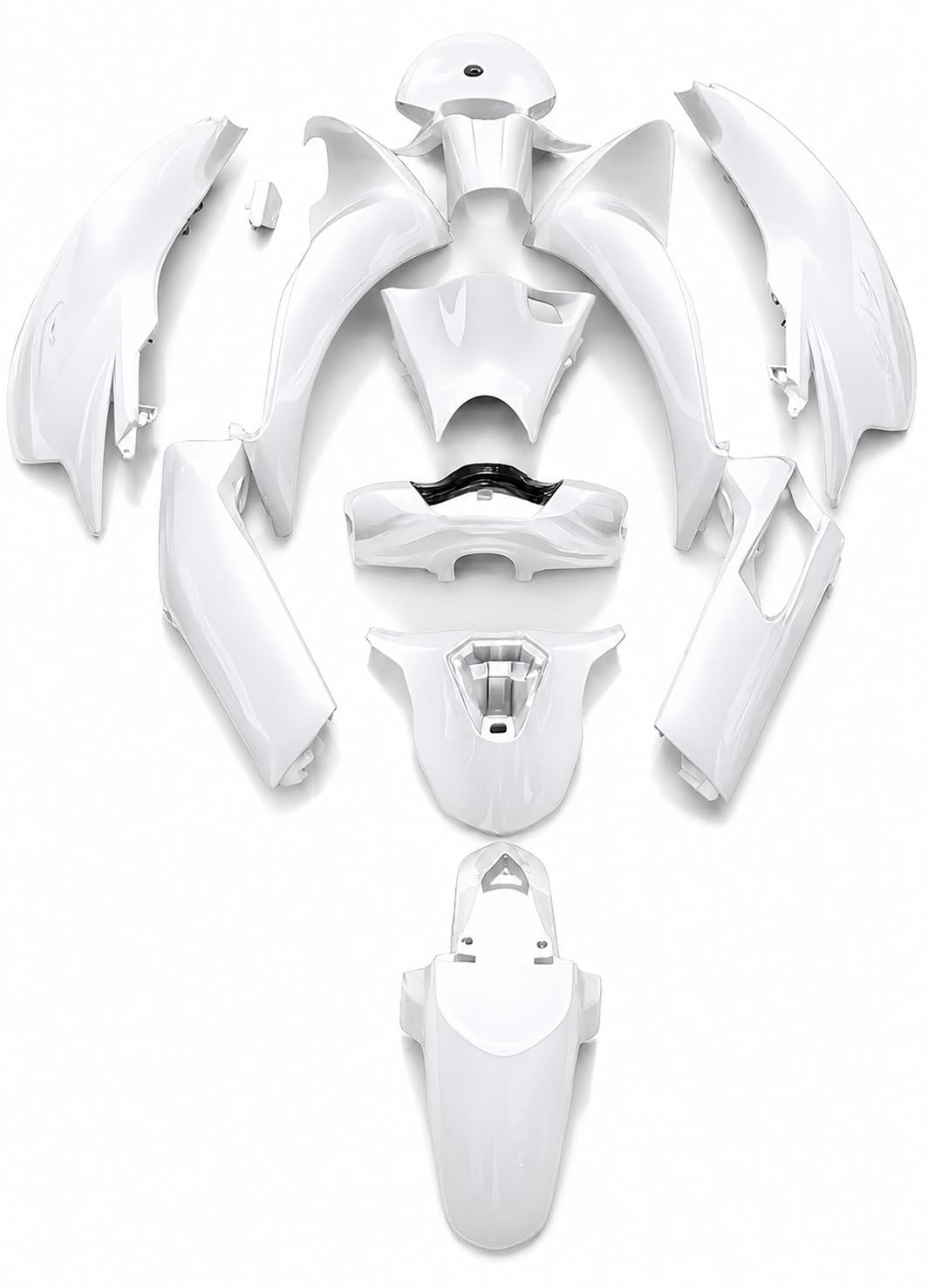 Honda SH 125 SH125 2020 2024 Full Body Set Panels Cover Kit HIGH QUALITY WHITE