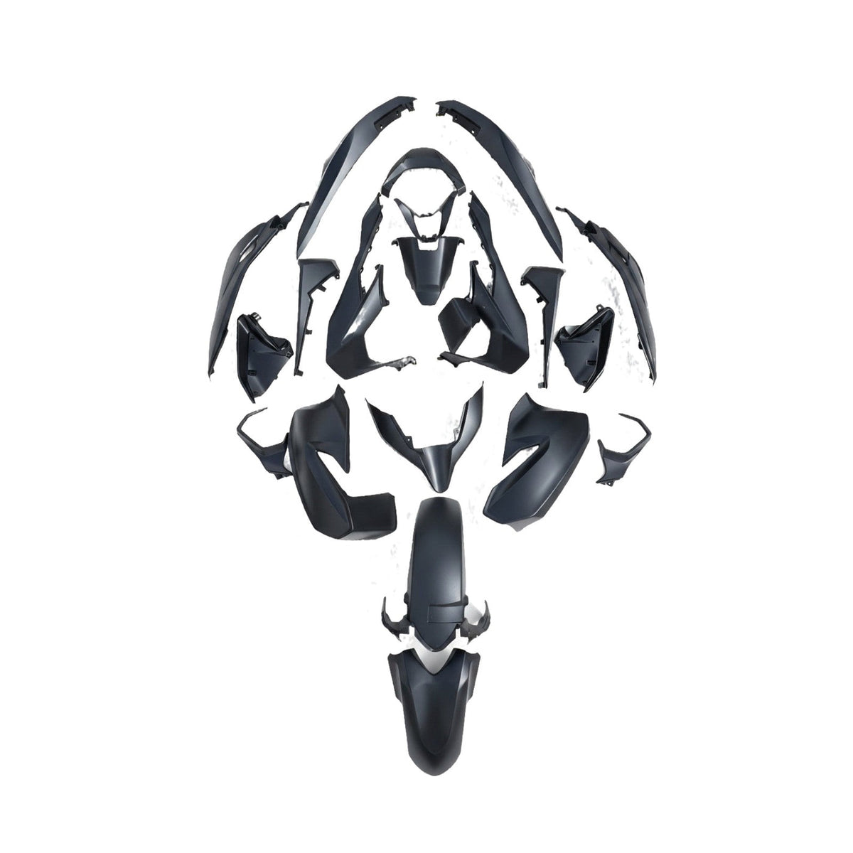 Honda Forza 125 350 NSS 2021 2024 Full Body Fairings Panels Complete Black