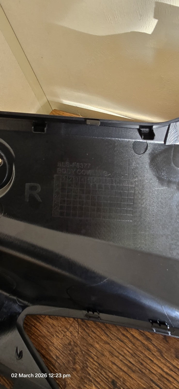 Yamaha NMAX 125 2025 Front Side Right Panle Black Matte