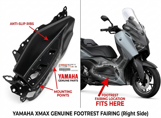 Genuine Yamaha XMAX 300 2023+ Footrest 2 Board BKA-F7488-00