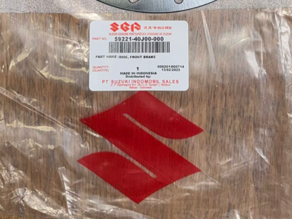 Genuine Suzuki Front Brake Disc & Pad UK110 Address Scooter 59221-40J00