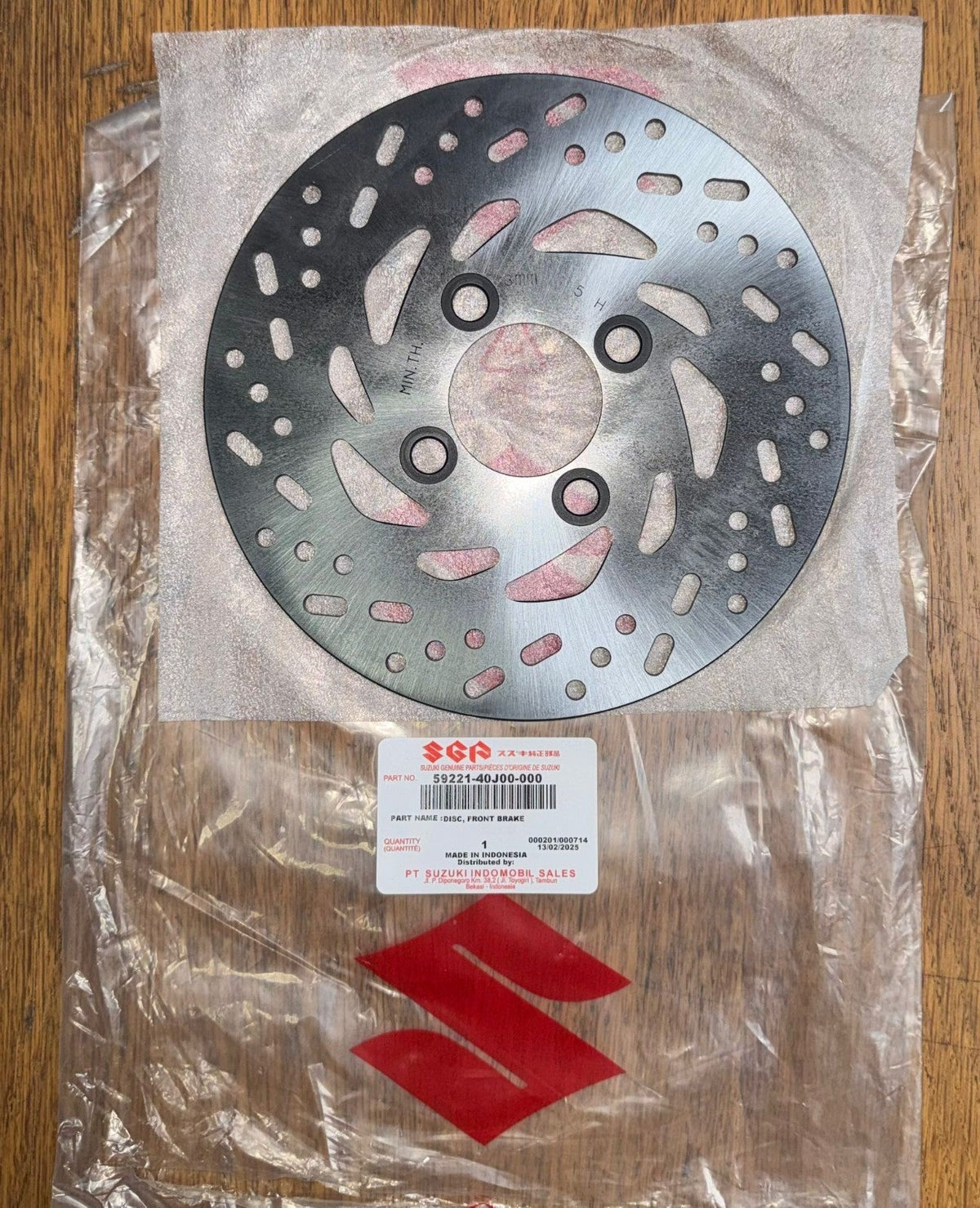 Genuine Suzuki Front Brake Disc & Pad & Brake Shoe UK110 Address Scooter